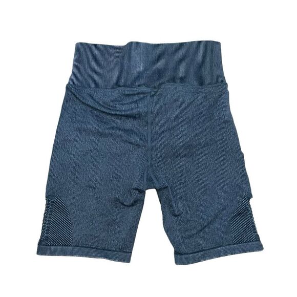 Aerie Offline Seamless Macrame Bike Shorts Grey Shadow Knit 6.5" Stretch XS - Picture 4 of 6